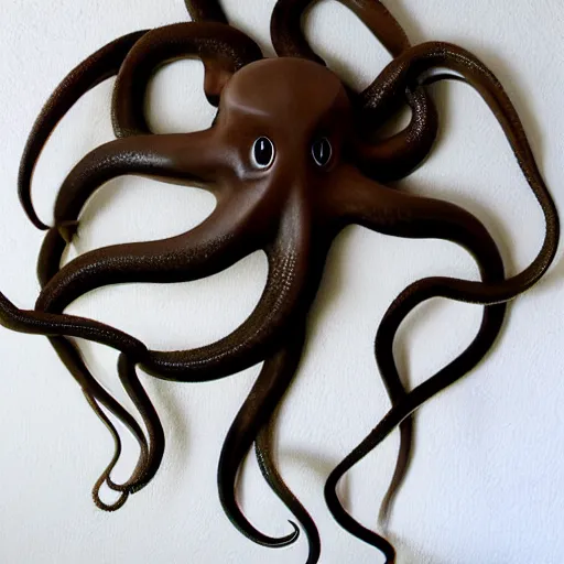 Image similar to octopus clock, real tentacles