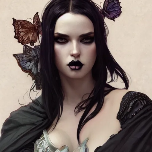 Prompt: a giantess attractive goth girl, cute, intricate, highly detailed, digital painting, artstation, concept art, smooth, sharp focus, illustration, unreal engine 5, 8 k, art by artgerm and greg rutkowski and alphonse mucha