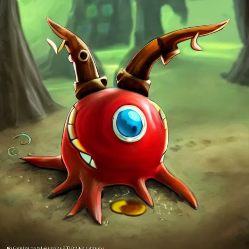 Image similar to octorok from the legend of zelda video game, realistic,