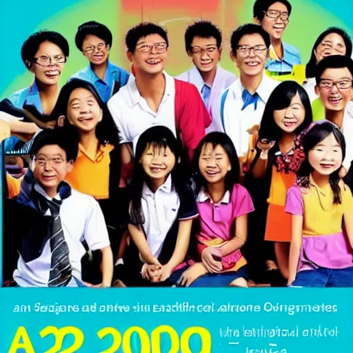 Image similar to a 2 0 0 0 s singapore public education poster