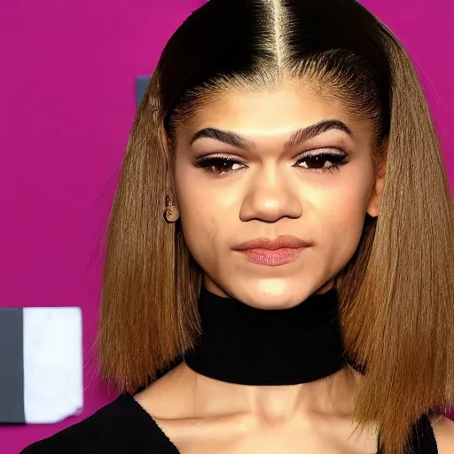 Prompt: Bald Zendaya