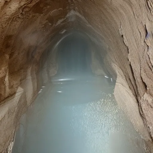 Image similar to cavernous lungs interior journey, dripping water