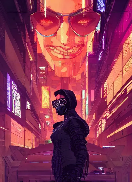 Image similar to a gorgeous cyberpunk hacker, centered in the frame, cyberpunk concept art by Jean Giraud and josan gonzales, digital art, highly detailed, intricate, sci-fi, sharp focus, Trending on Artstation HQ, deviantart, 4K UHD image