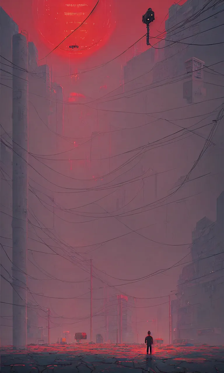 Image similar to akira, by simon stalenhag