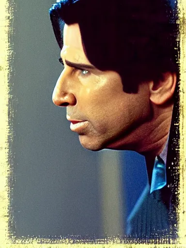 Prompt: a photograph of john travolta as nicholas cage, cinematic, detailed, proportional