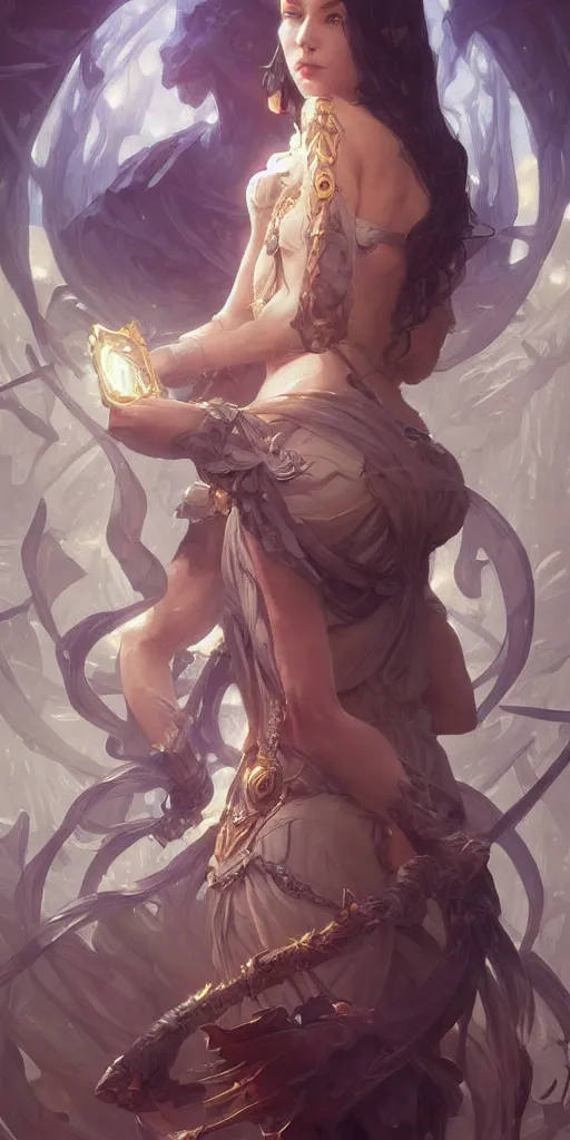 Prompt: i've been trying to call, deep focus, d & d and mtg, fantasy, intricate, elegant, highly detailed, digital painting, artstation, concept art, matte, sharp focus, illustration, hearthstone, art by artgerm and greg rutkowski and alphonse mucha