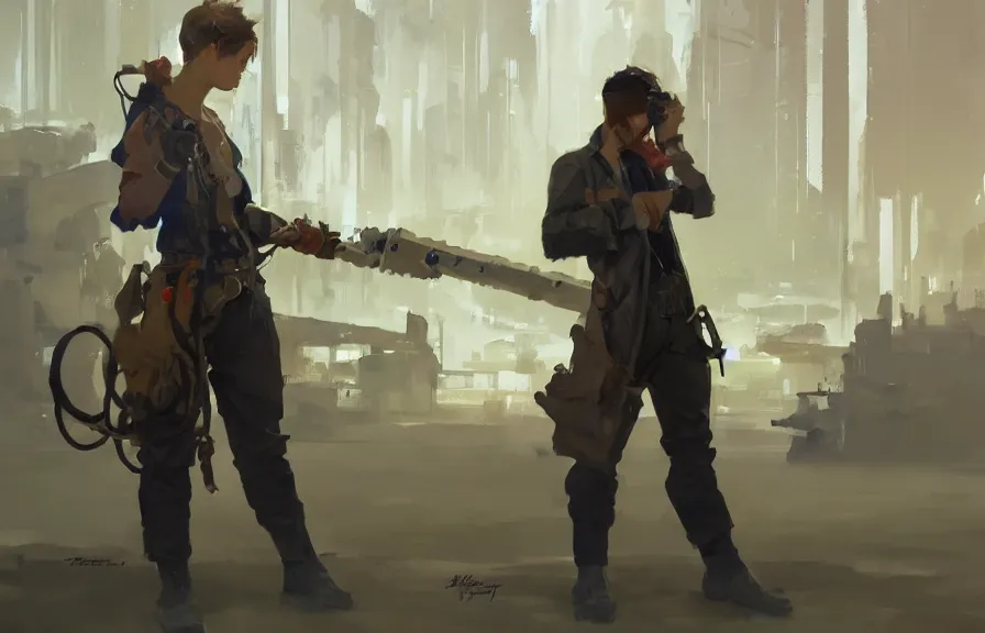 Image similar to greg manchess concept art of a the torque wrench dimension, key visual, ambient lighting, highly detailed, digital painting, artstation, concept art, sharp focus, by makoto shinkai and akihiko yoshida and hidari and wlop and greg rutkowski