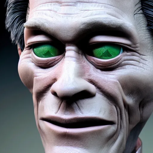 Image similar to animatronic Willem Dafoe, photo, detailed, 4k