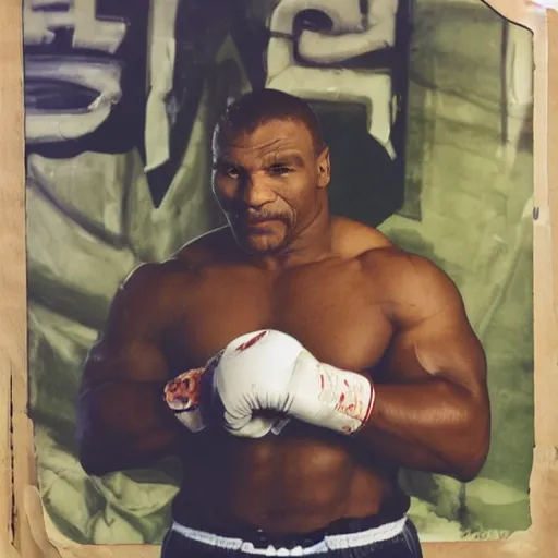 Prompt: photo portrait of Mike Tyson