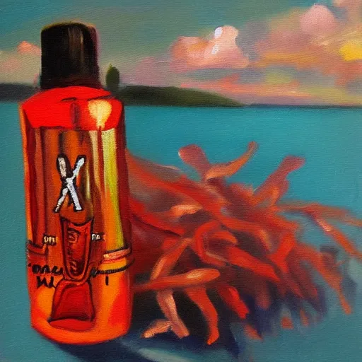 Image similar to xanax oil painting