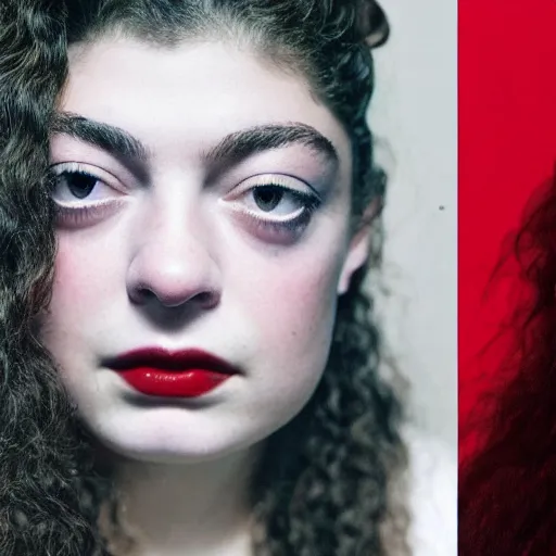 Image similar to lorde, piet mondian style