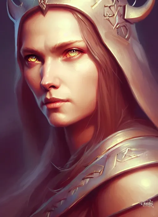 Image similar to viking princess, portrait, art by artgerm and greg rutkowski and magali villeneuve, d & d, fantasy, highly detailed, portrait, digital painting, trending on artstation, concept art, sharp focus, illustration