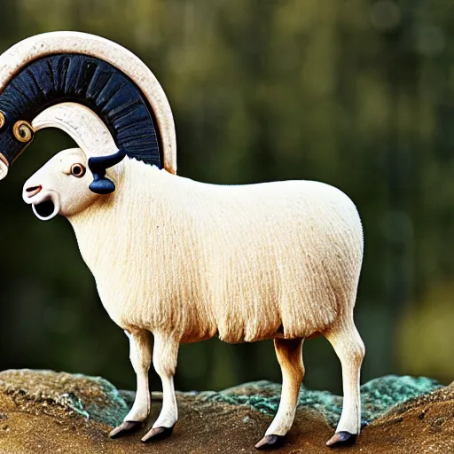 Prompt: a ram animal heavily influenced by gordon ramsay.