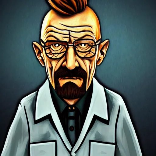 Image similar to ultra realistic portrait painting of walter white in don't starve, 4 k, ultra realistic, highly detailed, epic lighting