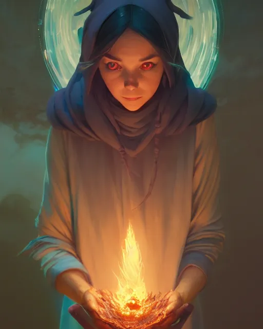 Prompt: highly detailed vfx portrait of a mage casting a earth spell, unreal engine, greg rutkowski, loish, rhads, beeple, makoto shinkai and lois van baarle, ilya kuvshinov, rossdraws, tom bagshaw, alphonse mucha, global illumination, detailed and intricate environment