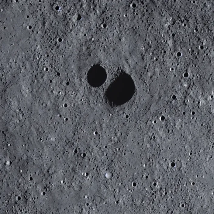 Prompt: wide angle view of the moon with punisher symbol in the form of a lunar crater