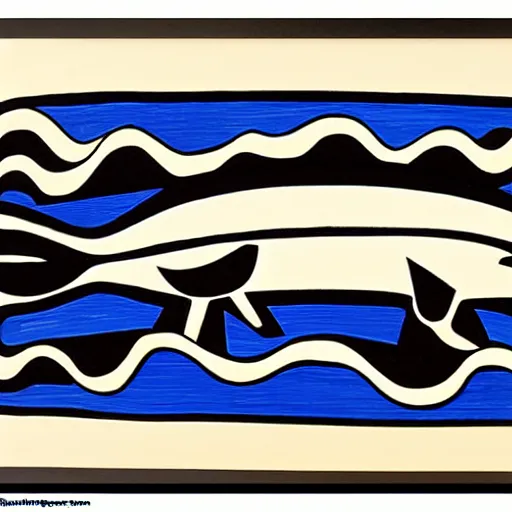 Image similar to whale in style of haida gwaii, pacific northwest coast, native american art, clean