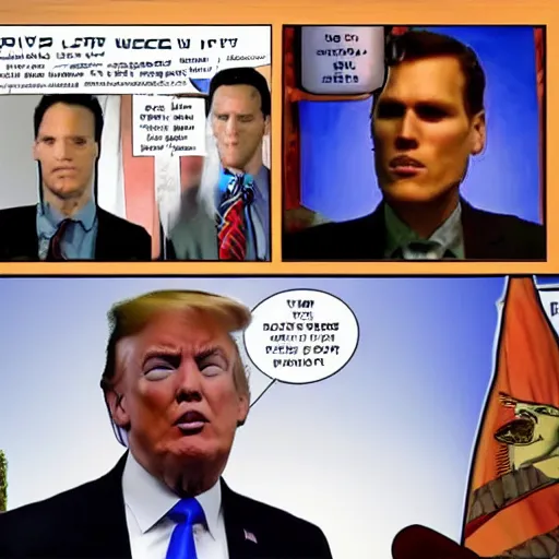 Prompt: Jerma FBI raid on Trump