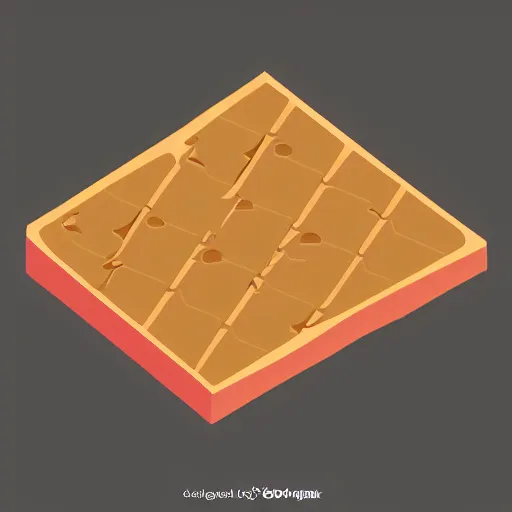 Image similar to isometric stacked layers of swiss cheese