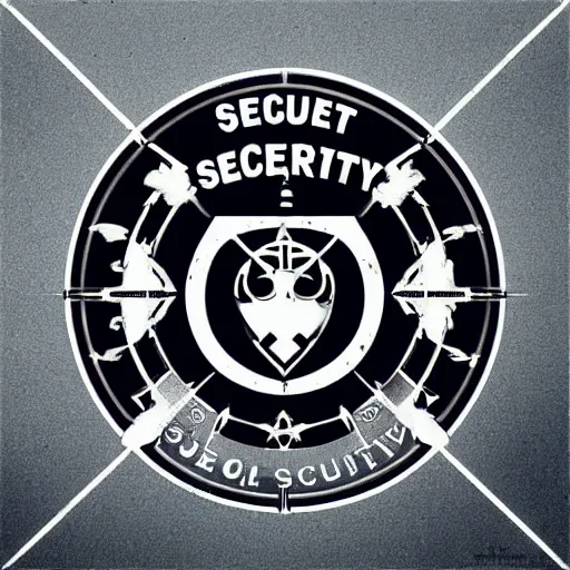 Image similar to seal of secret society, imperial, cyberpunk, trending on artstation, high quality, brush stroke, symmetry, jama jurabaev