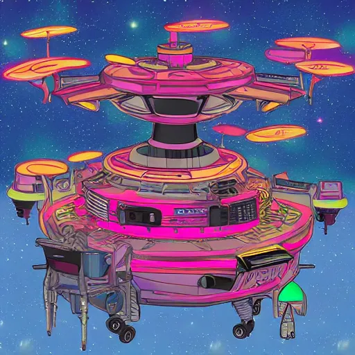 Prompt: visual representation of dream bot mothership