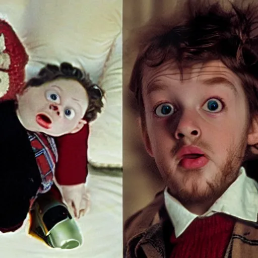 Image similar to If Stanley Kubrick had directed Home Alone