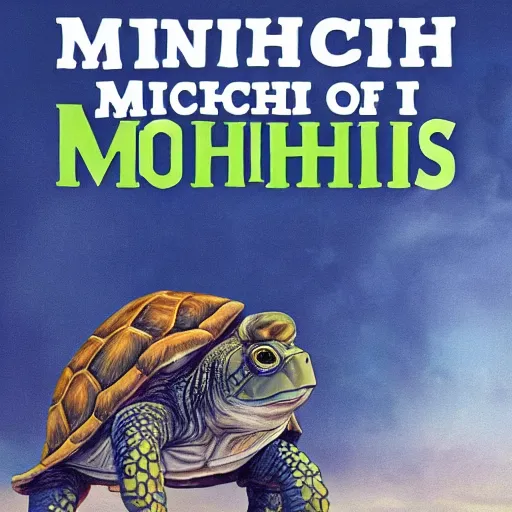 Image similar to animorphs book of mitch mcconnell turning into a turtle, book cover