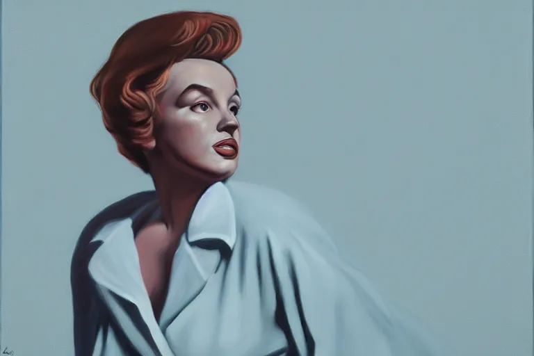 Image similar to portrait of merlyn monroe artwork by tim eitel