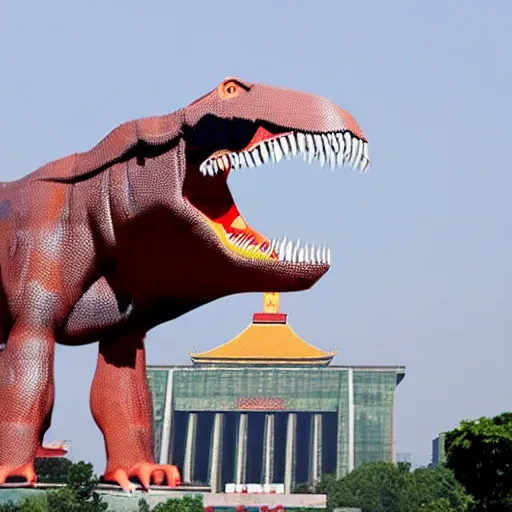 Prompt: communist dinosaur, china, social credit