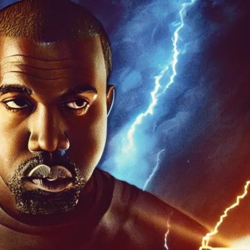 Prompt: Portrait of Kanye West as the god-emperor of mankind, amazing splashscreen artwork, splash art, head slightly tilted, natural light, elegant, intricate, fantasy, atmospheric lighting, cinematic, matte painting