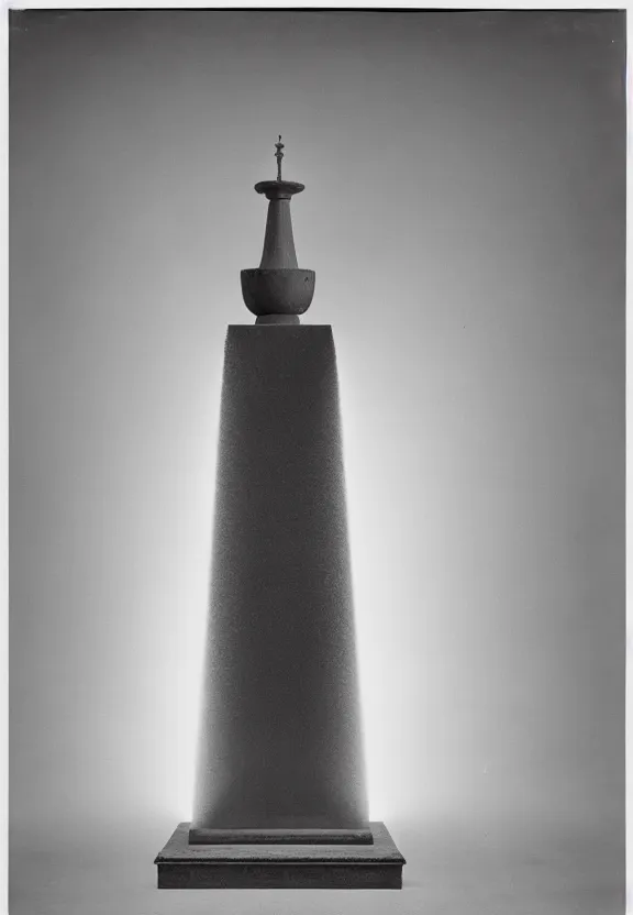 Image similar to a packshot of fountain ( fontaine ) readymade by marcel duchamp, archival pigment print, 1 9 2 0, academic art, conceptual art, white, grey, gray, underexposed grey, hues of subtle grey, ready - made, studio shoot, studio lighting