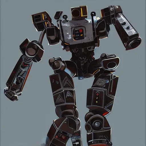 Image similar to atlas robot, portal, videogame, high detail, valve, concept art