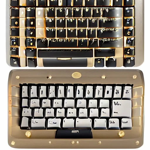 Image similar to a baroque mechanical keyboard