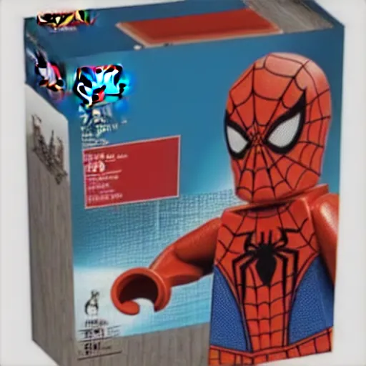 Image similar to lego set of spiderman