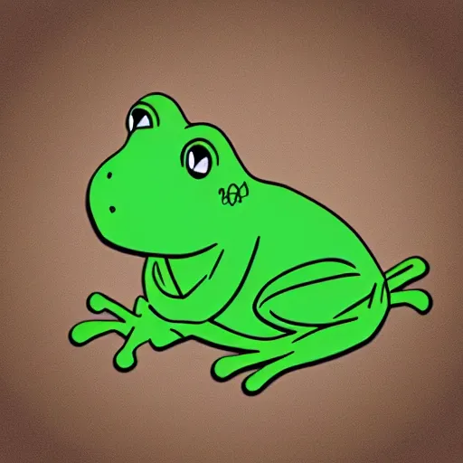 Image similar to “happy frog digital art”