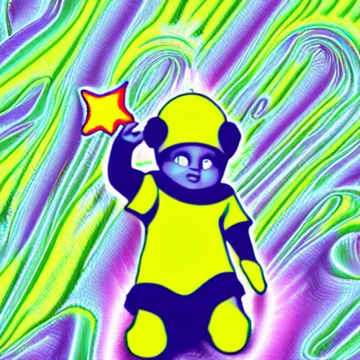 Image similar to Dwarf teletubbie acidwave