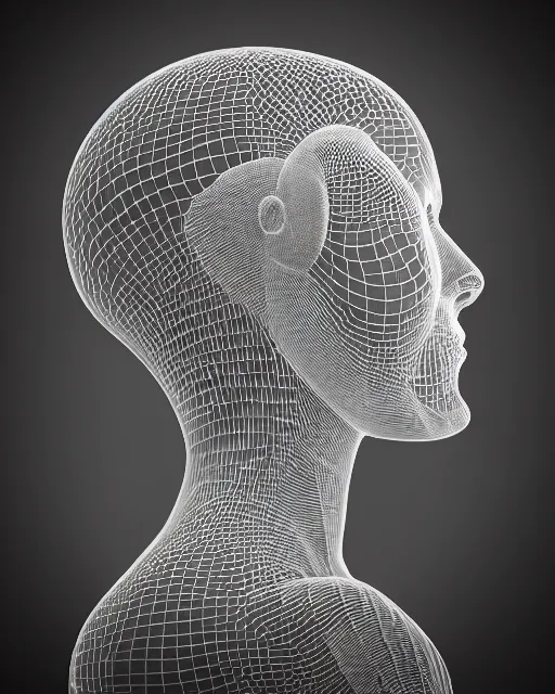 Image similar to mythical dreamy black and white organic bio - mechanical spinal ribbed profile face portrait detail of translucent steampunk beautiful intricate monochrome angelic - human - queen - vegetal - cyborg, highly detailed, intricate translucent jellyfish ornate, poetic, translucent microchip ornate, 3 d render, digital art, octane render, 8 k artistic lithography