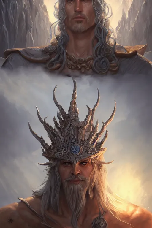 Prompt: lord of sea elf, god of the underworld, highly detailed, d & d, fantasy, highly detailed, digital painting, trending on artstation, concept art, sharp focus, illustration, global illumination, ray tracing, realistic shaded, art by artgerm and greg rutkowski and fuji choko and viktoria gavrilenko and hoang lap, sunny