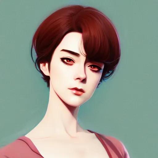 Image similar to a portrait of a beautiful sean young, art by ilya kuvshinov and wlop and and josan gonzalez, shikanosuke yagaki, mitsumayo, reivaille, digital art, highly detailed, intricate, sharp focus, trending on artstation hq, deviantart, pinterest, unreal engine 5, 4 k uhd image