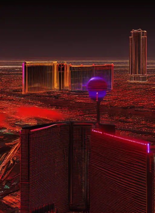 Image similar to full body portrait, duchess of blood, night shot of las vegas in background, highly detailed, CGsociety, subtle, concept art, HDR, hyper realistic, volumetric lighting, subsurface scattering, unreal