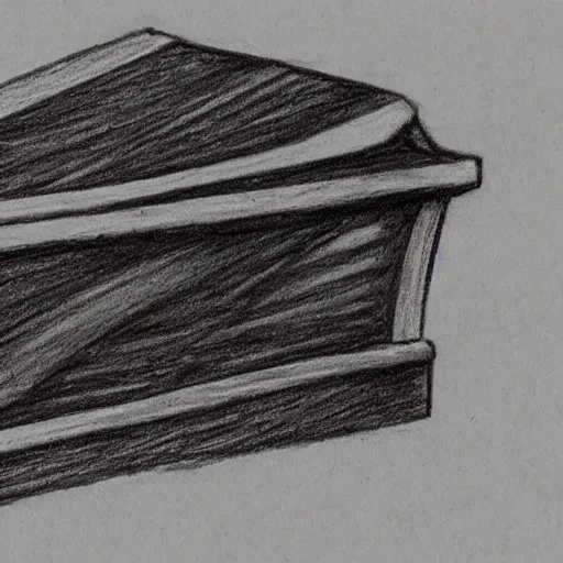 Prompt: a coffin and a drawing angel in the style of sempe