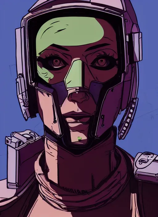 Prompt: cyberpunk bank robber. portrait by stonehouse and mœbius and will eisner and gil elvgren and pixar. realistic proportions. dystopian. cyberpunk 2 0 7 7, apex, blade runner 2 0 4 9 concept art. cel shading. attractive face. thick lines.