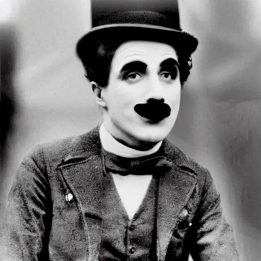 Image similar to charlie chaplin coming back from dead