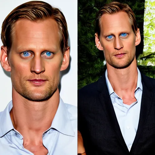 Image similar to alexander skarsgard, handsome, clean shaven