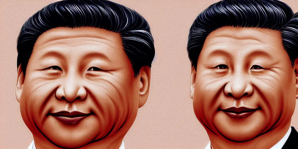 Image similar to president Xi Jinping closeup character portrait art.