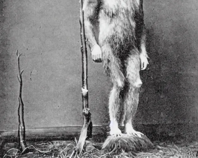 Prompt: 1870s sasquatch