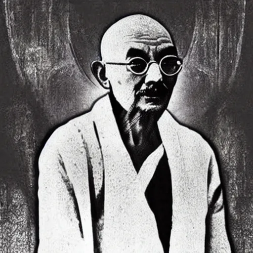 Image similar to ghandi as batman