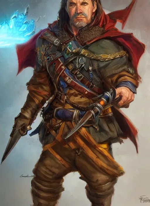 Image similar to cannoneer, dndbeyond, bright, colourful, realistic, dnd character portrait, full body, pathfinder, pinterest, art by ralph horsley, dnd, rpg, lotr game design fanart by concept art, behance hd, artstation, deviantart, hdr render in unreal engine 5