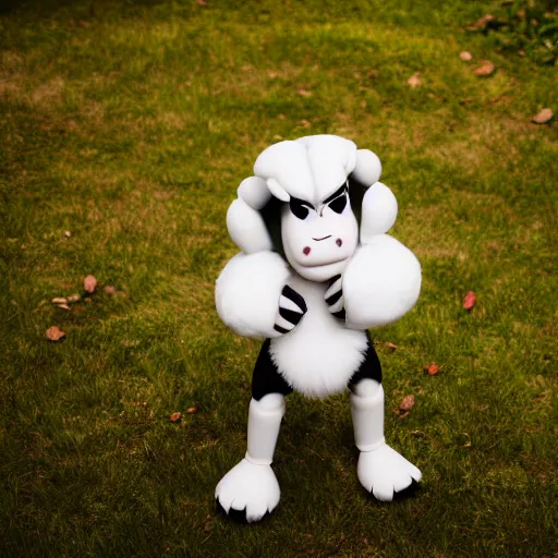 Image similar to portrait photo still of asriel dreemurr from undertale, 8 k, 8 5 mm f 1. 8