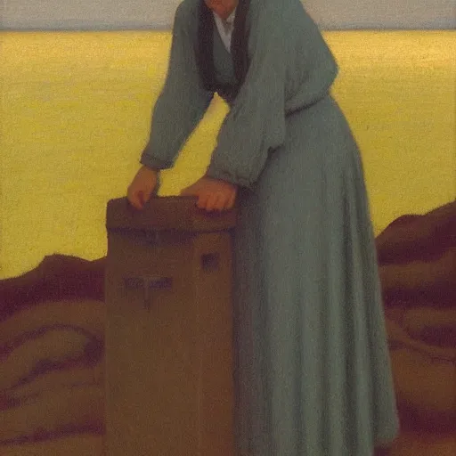 Image similar to a painting in the style of alphonse osbert